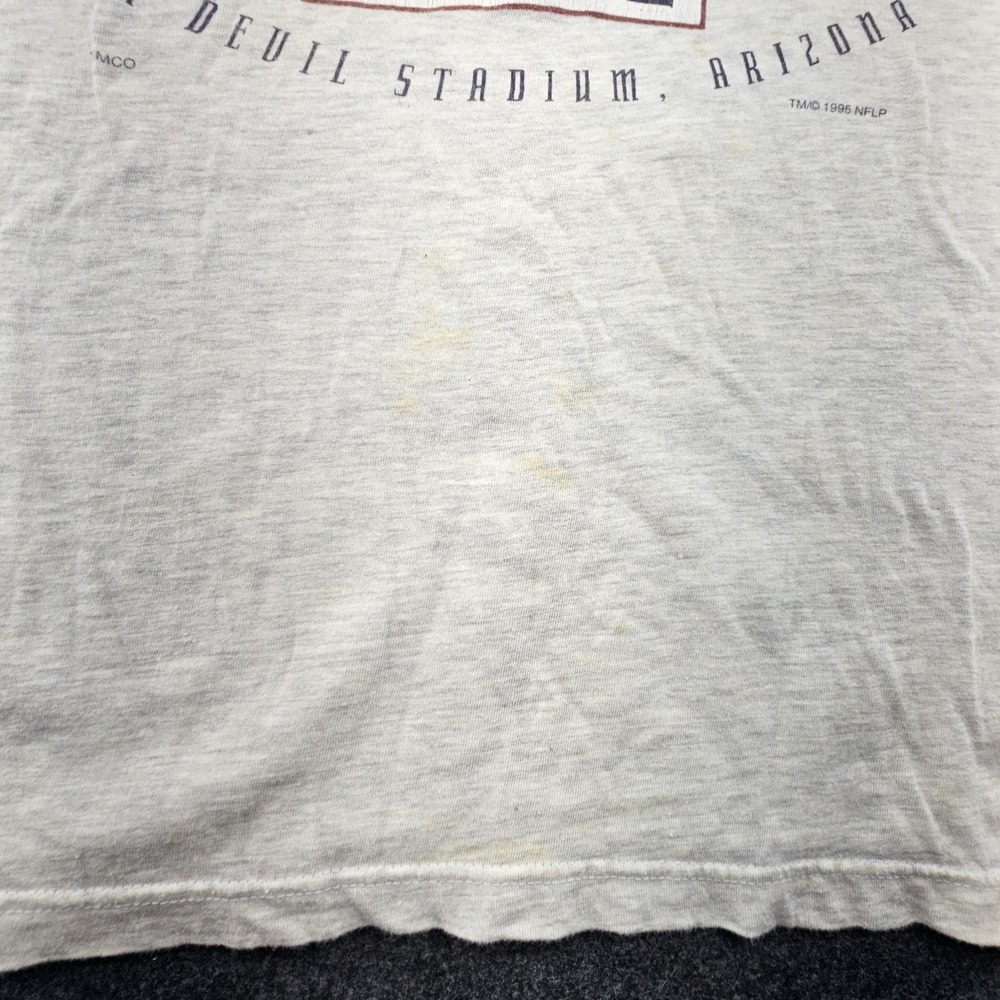 Vintage NFL T-Shirt Stadium Cowboys Steelers Super Bowl XXX Size L Sundevil 96 - Picture 6 of 16